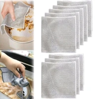 Trending Double Layered Steel Wire Dishes And Vessels Cleaning Cloth (DOUBLE LAYER) 