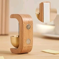 Luxury Designed Wooden Hand Crafted Magnetic  And Adhesive Soothing Sound Door Bell Decor With Copper Finish