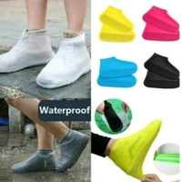 Non Slip Reusable Silicone Rain Protective Waterproof Shoe Cover (1 Pair) 