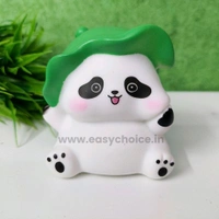 Super Cute Bubbly Sitting Green Cap Panda With Cute Night Light And Best Gift EC1009