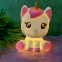 Super Cute Sitting Unicorn With Cute Night Light And Best Gift EC1012