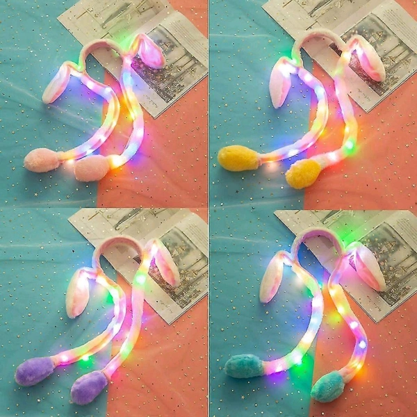 Kids Favorite Cute Colored Earmuffs With Jumping Ears (With Lights)