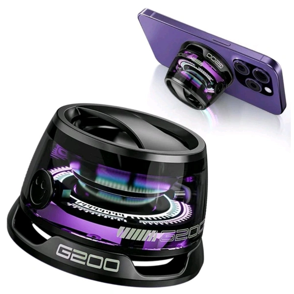 Premium Trending G200 Mini Magnetic Colorful RGB Light Speaker With Soft Sound