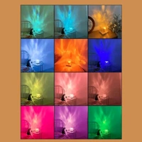 Multicolor Cute RGB Magical Ocean Wavy Projector Lamp With RGB Remote