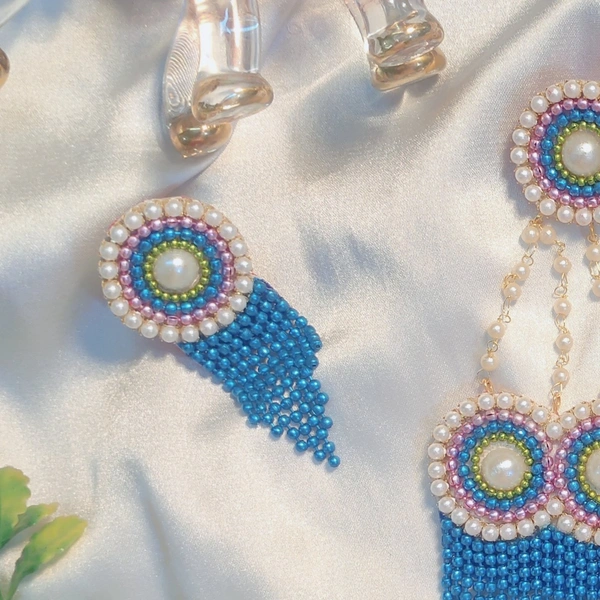 Drape Ring   - Blue