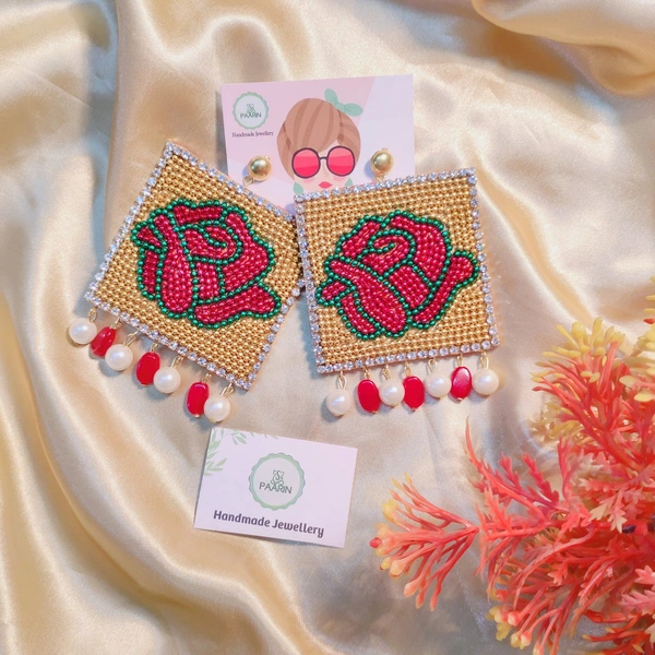 Rose Block - Red