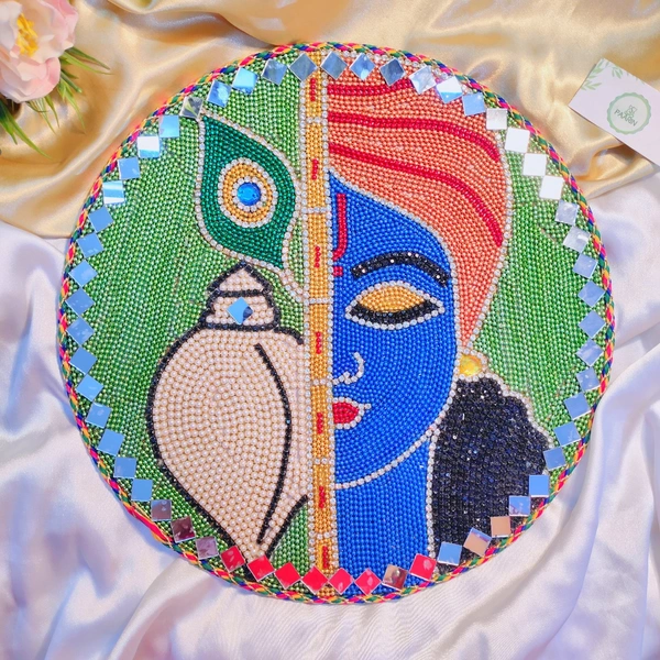 Krishna Wall Decor  - 10 Inch, Blue