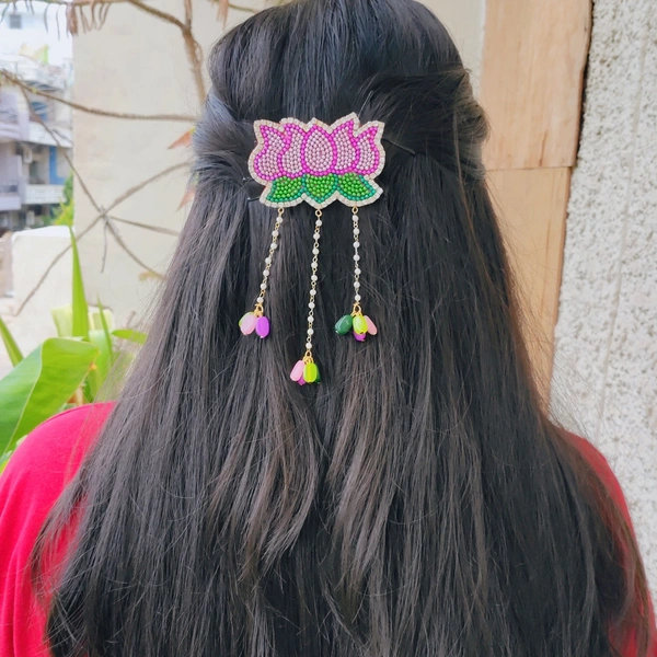 Kamal Hair Pin - Pink Flamingo