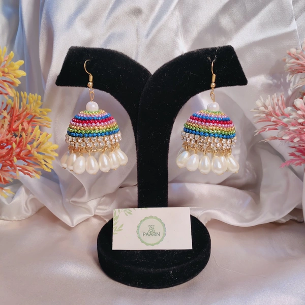 Rainbow Jhumka  - Multicolour