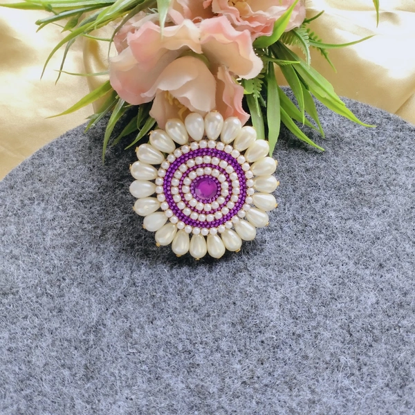 Sunflower Hair Pin - Purple