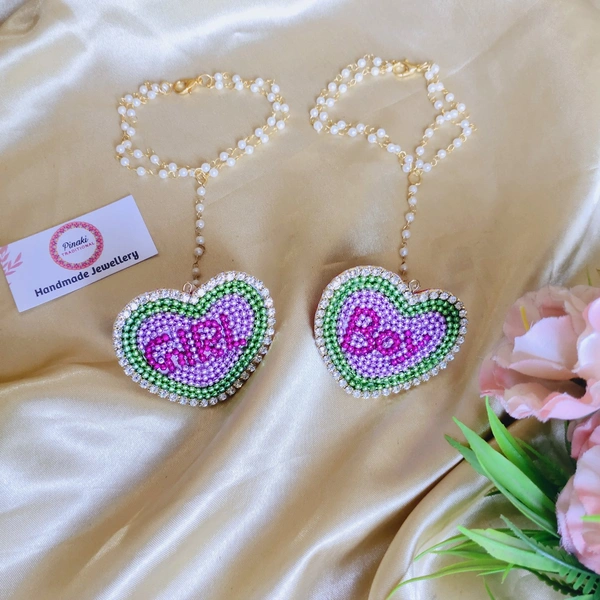 Baby Shower Hathphool  - Pink, Pair