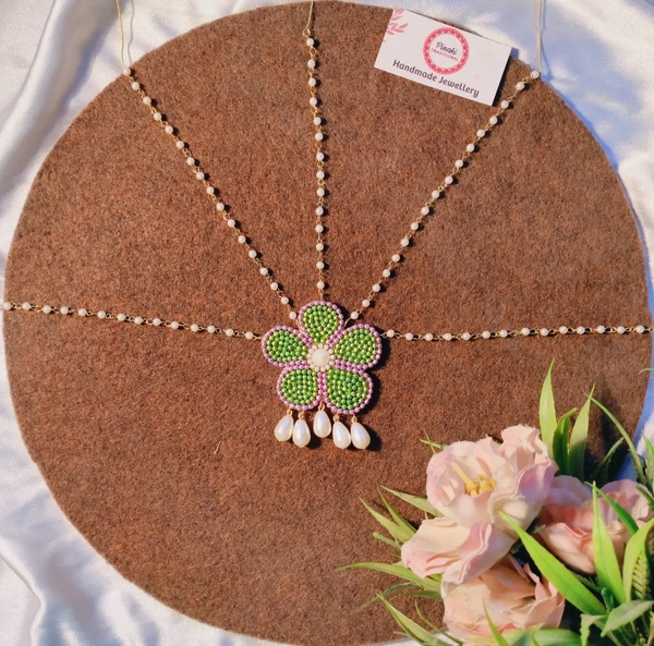 Floral Mathapatti  - Green