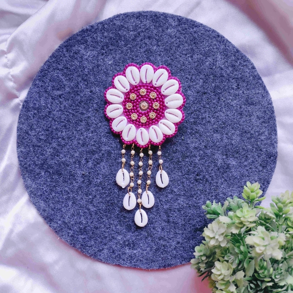 Shell Hair Pin - Pink
