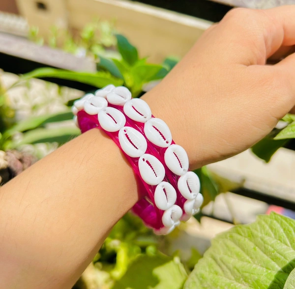 Shell Bangles  - pink, 2.6, Single