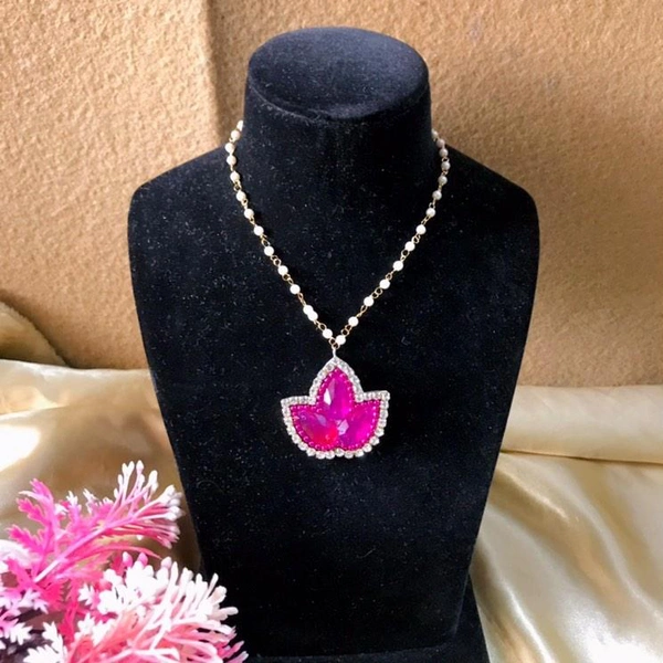 Mini Lotus Pendant  - pink