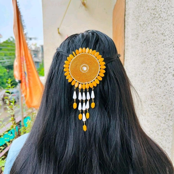 Mandala Hair Pin - Gold, Large