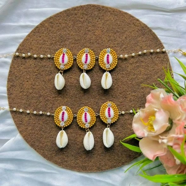Bride Anklet  - Gold, Pair