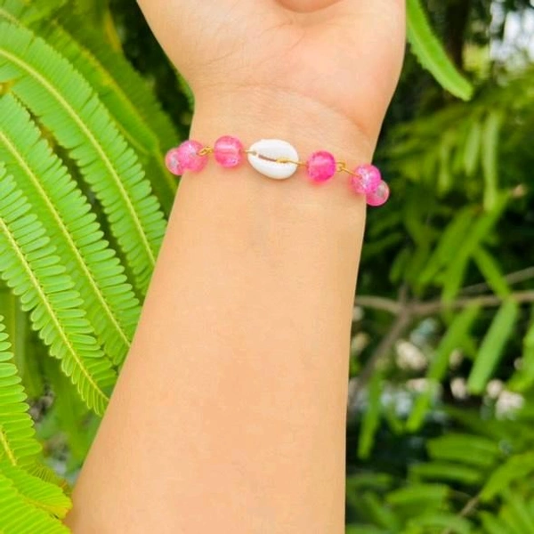 Shell Bracelet  - pink