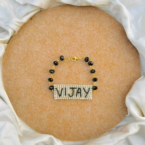 Name Bracelet  - Black