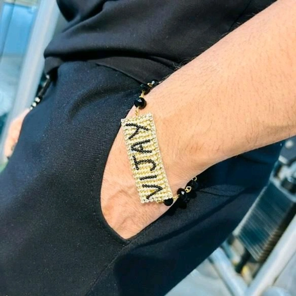 Name Bracelet  - Black