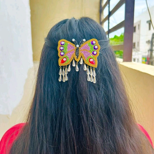 Butterfly Hair Pin - Multicolour