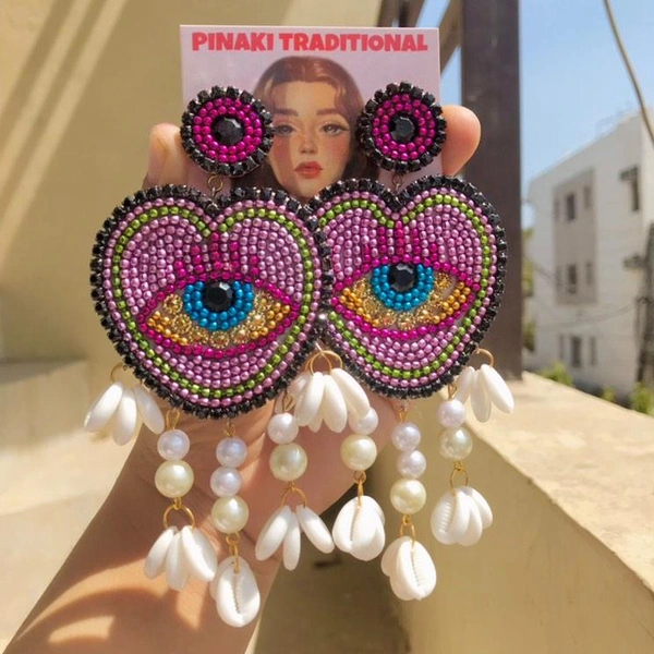 Evil Eye Heart - Pink