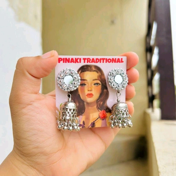 Mini Silver Jhumka - Silver