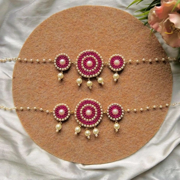 Pearl Anklet - pink, Single