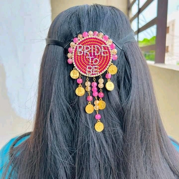 Bride To Be Hair Pin - pink
