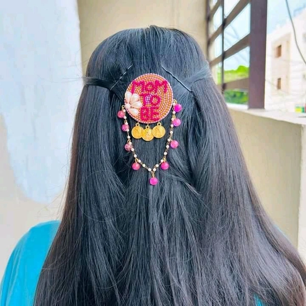 Mom To Be Hair Pin - pink