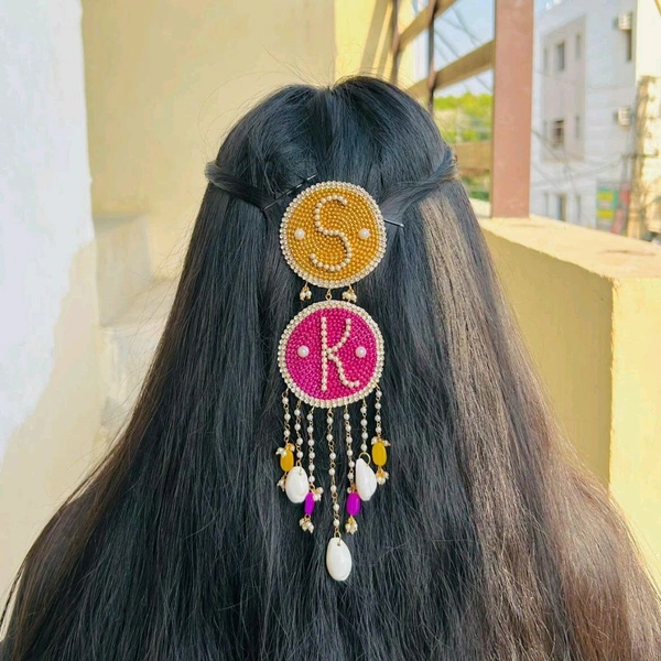 Letter Hair Pin - Gold