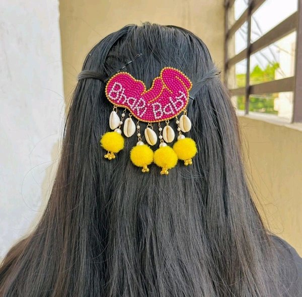 Baby Shower Hairpin - pink