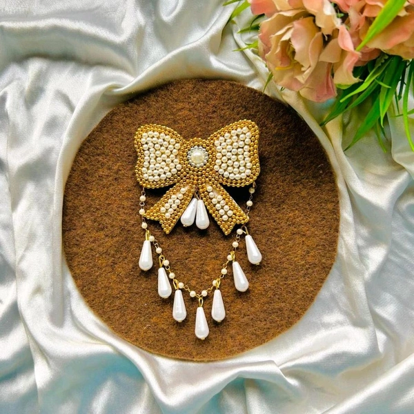 Bow Hair Pin - Gold