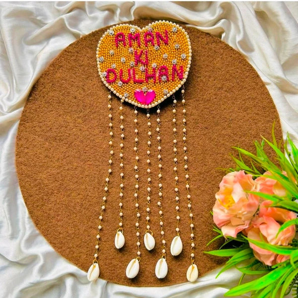 Groom Name Hair Pin - pink