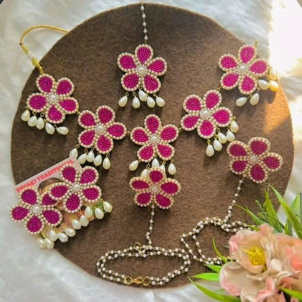 Floral Complete Set - dark pink