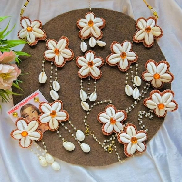  Shell Flower Complete Set - Web Orange