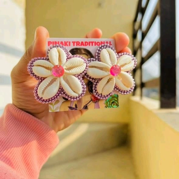 Mini Shell Flower  - Light pink