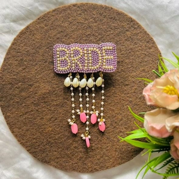 Bride Hair Pin - light pink