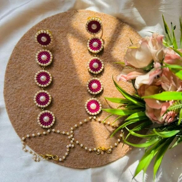 Maanika Hathphool  - dark pink, Pair