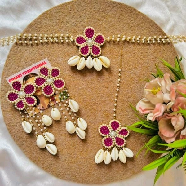 Phool Set  - pink