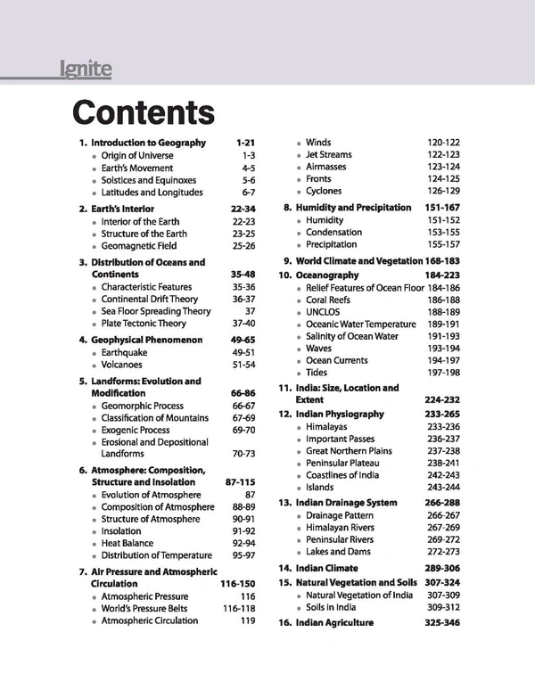 Arihant Publication Ignite Topicwise MCQs Physical & Indian Geography For UPSC & State Pre Pcs Exams | English Medium