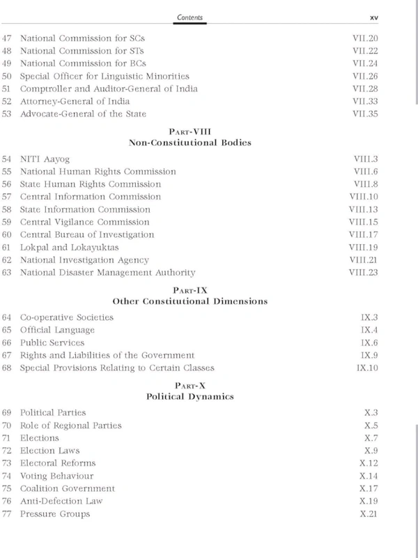 M LAXMIKANT M Laxmikanth
Objective Indian Polity (English), 2e by M Laxmikanth for UPSC CSE Prelims 2025-26 | 13 new chapters | 1650 Topicwise Practice Questions covering the entire syllabus | 10 Model Test Papers