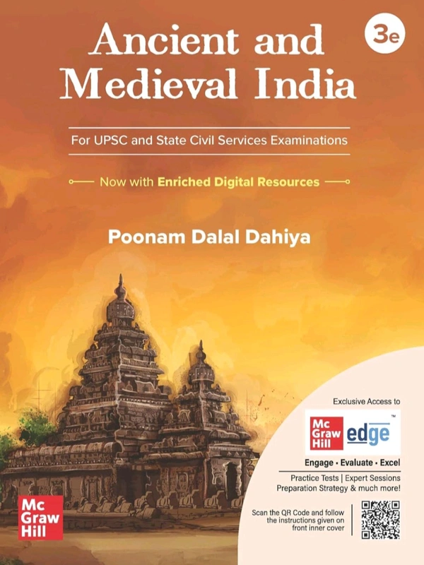 Poonam Dalal Dahiya (IPS)  Ancient and Medieval Indian History (English) for UPSC CSE 2025-26 by Poonam Dalal Dahiya (IPS) | 3rd edition | Civil Services Exam - Prelims, Mains and Interview | State PSCs exams/ PCS exams