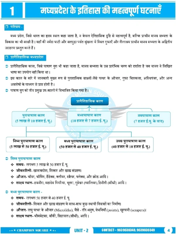 Champion Squre Coaching MPPSC Pre Unit 2 тАУ рдо.рдкреНрд░. рдХрд╛ рдЗрддрд┐рд╣рд╛рд╕, рд╕рдВрд╕реНрдХреГрддрд┐ рдПрд╡рдВ рд╕рд╛рд╣рд┐рддреНрдп | Madhya Pradesh Ka Itihas Sanskriti Sahitya (Hindi) | MPPSC Prelims Book