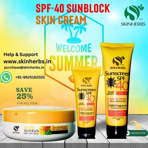SKINHERBS SPF 40 Sunscreen - 60ml