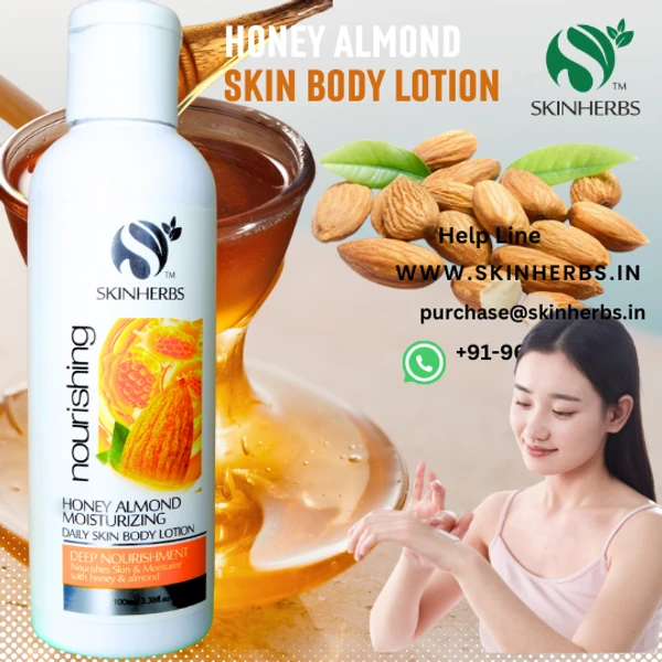 SKINHERBS SKIN HERBS HONY ALMOND BODY LOTION - 100ml