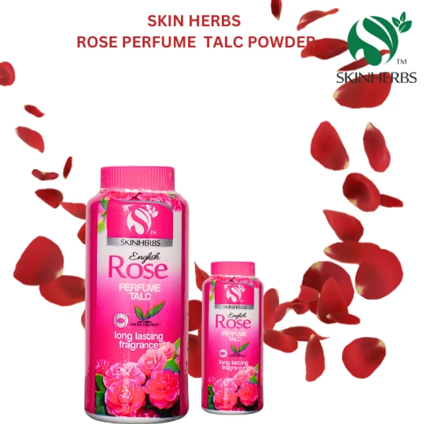 Skin herbs Rose Perfume Talc Powder - 20ml