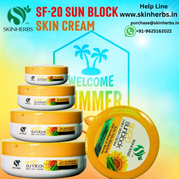 SKINHERBS SKIN HERBS SPF-20 SUNBLOCK CREAM - 50ml