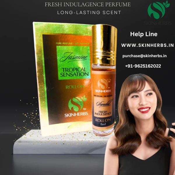 Skin Herbs Roll On Perfume Sandal - 8ml