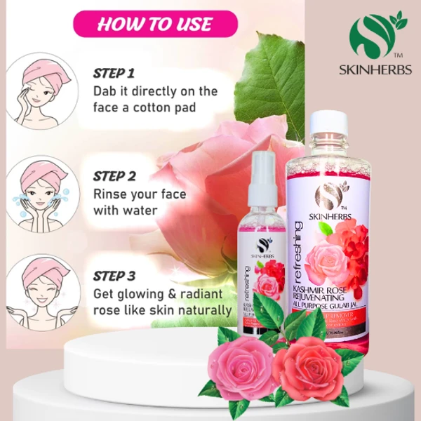 SKINHERBS Skin Herbs Rose Water 500ml - 100ml